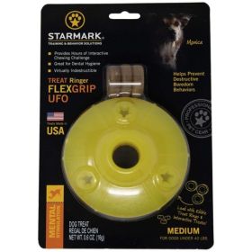 Starmark Flexgrip Ringer UFO Treat Toy Medium