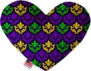 Classic Fleur de Lis Heart Dog Toy (size: 6 Inch)