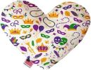 Mardi Gras Masks Heart Dog Toy