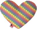 Rainbow Bright Diamonds Heart Dog Toy