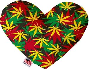 Rasta Mary Jane Heart Dog Toy (size: 6 Inch)