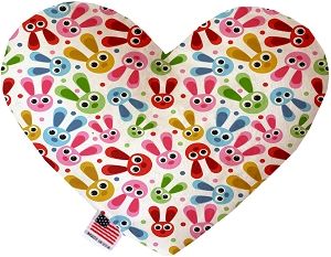 Funny Bunnies Heart Dog Toy (size: 6 Inch)