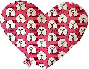 Pretty Poodles Heart Dog Toy (size: 6 Inch)