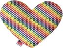 Rainbow Bright Diamonds Canvas Heart Dog Toy