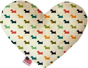 It is a Westie's World Canvas Heart Dog Toy (size: 6 Inch)