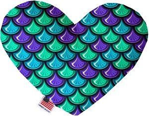 Mermaid Scales Canvas Heart Dog Toy (size: 6 Inch)