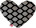 Jerusalem Cross Canvas Heart Dog Toy