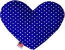 Blue Stars Canvas Heart Dog Toy