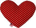 Red Stars Canvas Heart Dog Toy