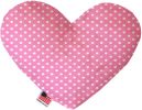 Pink Polka Dots Canvas Heart Dog Toy