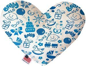 Baby Boy Canvas Heart Dog Toy (size: 6 Inch)