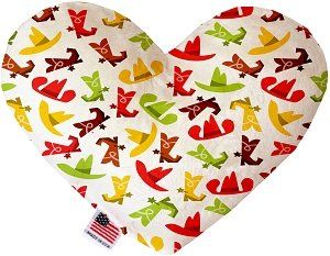 Cowboys Canvas Heart Dog Toy (size: 6 Inch)