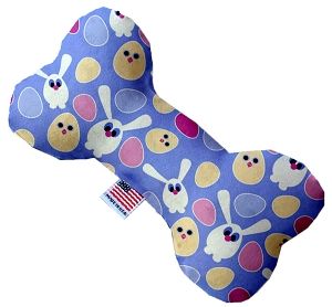 Chicks and Bunnies Canvas Bone Dog Toy (size: 10 Inch)