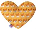 Tally the Tiger Canvas Heart Dog Toy