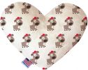 Fresh Pup Canvas Heart Dog Toy