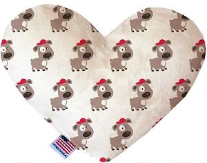 Fresh Pup Canvas Heart Dog Toy (size: 6 Inch)