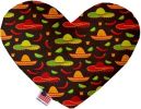 Sombreros Canvas Heart Dog Toy