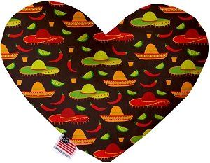 Sombreros Canvas Heart Dog Toy (size: 6 Inch)