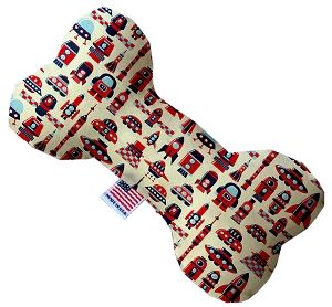 Rocket Man Canvas Bone Dog Toy (size: 10 Inch)