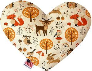 Fox and Friends Canvas Heart Dog Toy (size: 6 Inch)