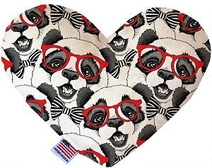 Hip Pandas Canvas Heart Dog Toy (size: 6 Inch)