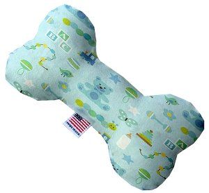 Little Boy Blue Canvas Bone Dog Toy (size: 10 Inch)