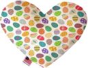 Easter Eggs Canvas Heart Dog Toy