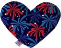 Fireworks Canvas Heart Dog Toy