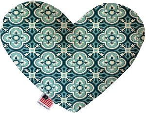 Blue Lagoon Canvas Heart Dog Toy (size: 6 Inch)