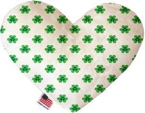 Lucky Charms Canvas Heart Dog Toy (size: 6 Inch)