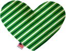 St Patrick's Stripes Canvas Heart Dog Toy