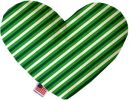 St Patrick's Stripes Canvas Heart Dog Toy