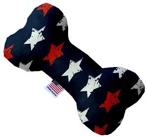 Graffiti Stars Canvas Bone Dog Toy (size: 10 Inch)