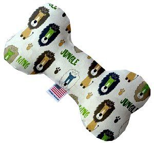 King of the Jungle Canvas Bone Dog Toy (size: 10 Inch)