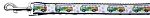 Peace Bus Ribbon Dog Collars (size: 1 wide 4ft Leash)