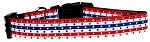 Stars in Stripes Nylon Dog Collar (size: large)