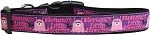 Mommy's Little Monster Nylon Dog Collar (size: large)