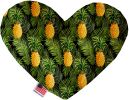 Pineapples in Paradise Canvas Heart Dog Toy