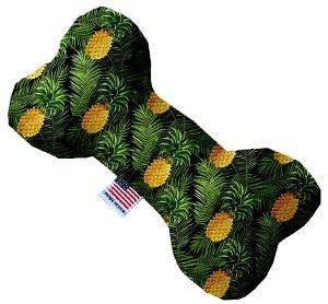 Pineapples in Paradise Canvas Bone Dog Toy (size: 10 Inch)