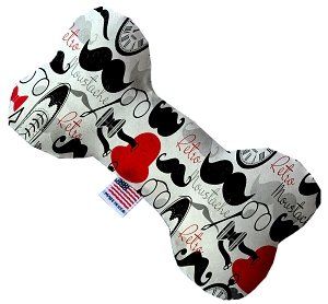 Dapper Dude Canvas Bone Dog Toy (size: 10 Inch)