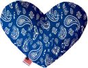 Blue Western Canvas Heart Dog Toy