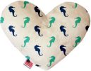 Seahorses Canvas Heart Dog Toy