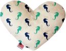 Seahorses Canvas Heart Dog Toy