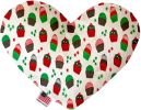 Christmas Cupcakes Canvas Heart Dog Toy