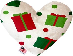 All the Presents! Canvas Heart Dog Toy (size: 6 Inch)