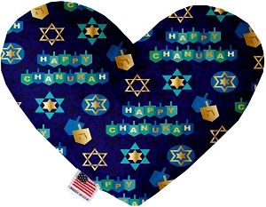 Chanukah Bliss Canvas Heart Dog Toy (size: 6 Inch)