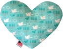 Peace and Hanukkah Canvas Heart Dog Toy