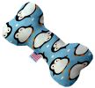 Penguins in Blue Canvas Bone Dog Toy