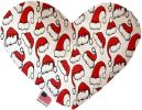 Santa Hats Canvas Heart Dog Toy