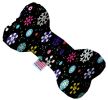 Smiley Snowflakes Canvas Bone Dog Toy